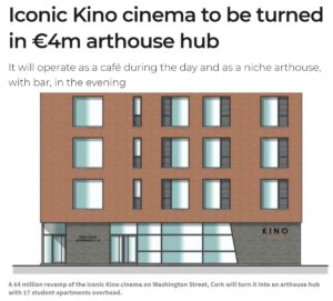 Iconic Kino cinema to be turned in €4m arthouse hub